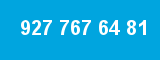 927 767 64 81 927 767 64 81